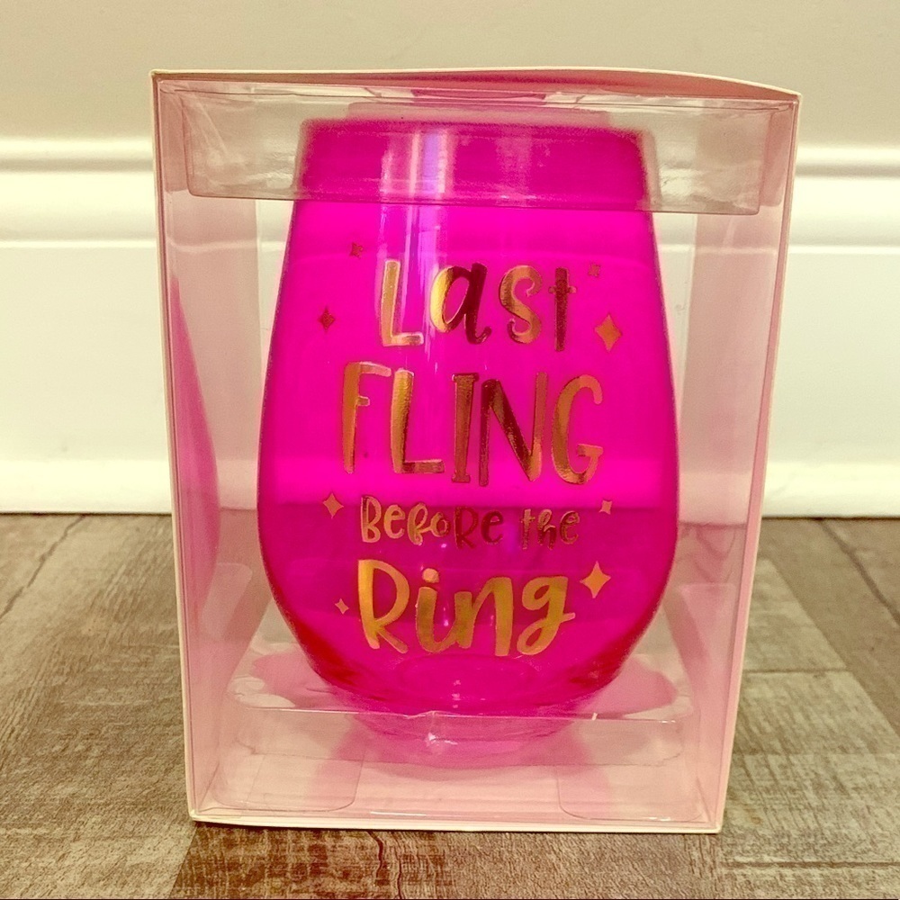SLANT‎ Collections Jumbo “Last Fling Before the Ring” Stemless Wine Glass – 30oz